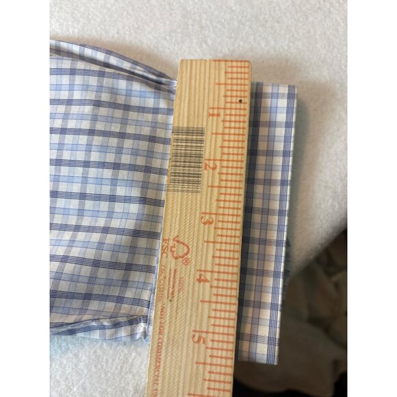 Brooks Brothers Regent Mens Dress Shirt 17.5-36 Non-Iron Supima Cotton Blue/Whit - Picture 8 of 11